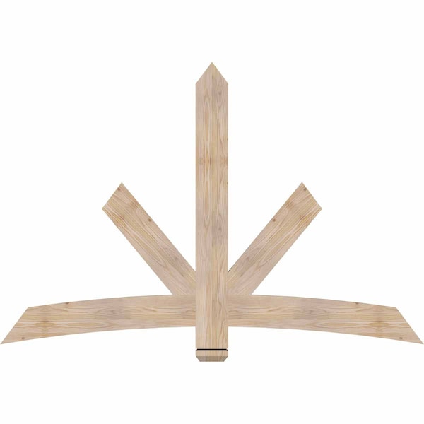 Ekena Millwork Alberta Smooth Timber Gable Bracket, Douglas Fir, 72"W x 48"H x 1 1/2"D x 5 1/2"F, 16/12 Pitch GBW072X48X0206ALB00SDF - main